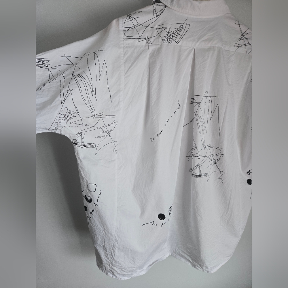 UCHUU MONTREAL White Graphic Shirt - Picture 13 of 15